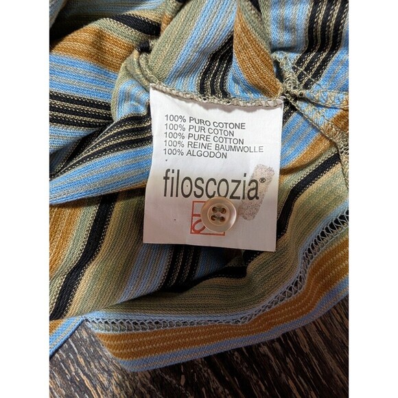 Robert Talbott Stripe Cotton Polo Golf Shirt Men Large - Picture 6 of 10